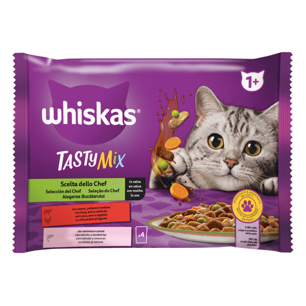 Whiskas Tasty Mix Chef's choice hrana umeda pentru pisici adulte