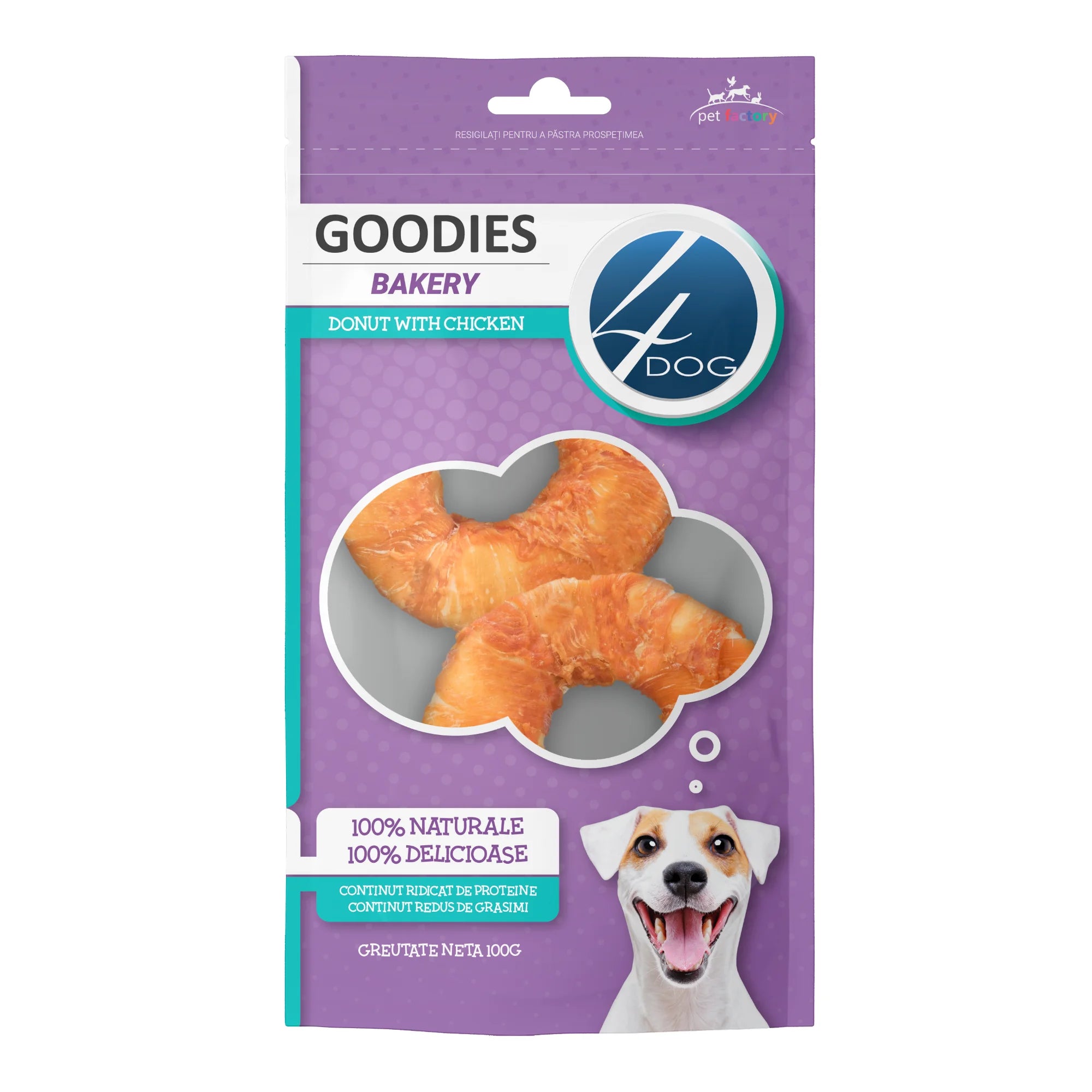 Recompense Caini 4DOG GOODIES Bakery Donut with Chicken 100g