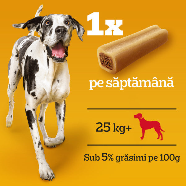 Pedigree Jumbone batoane pentru caini de talie medie, cu aroma de vita si pasare