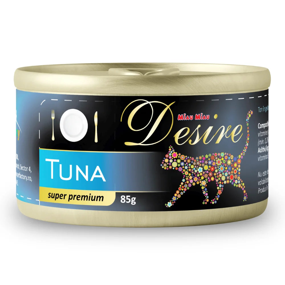 Hrana Umeda Pisici DESIRE Ton File in Gelatina 85g