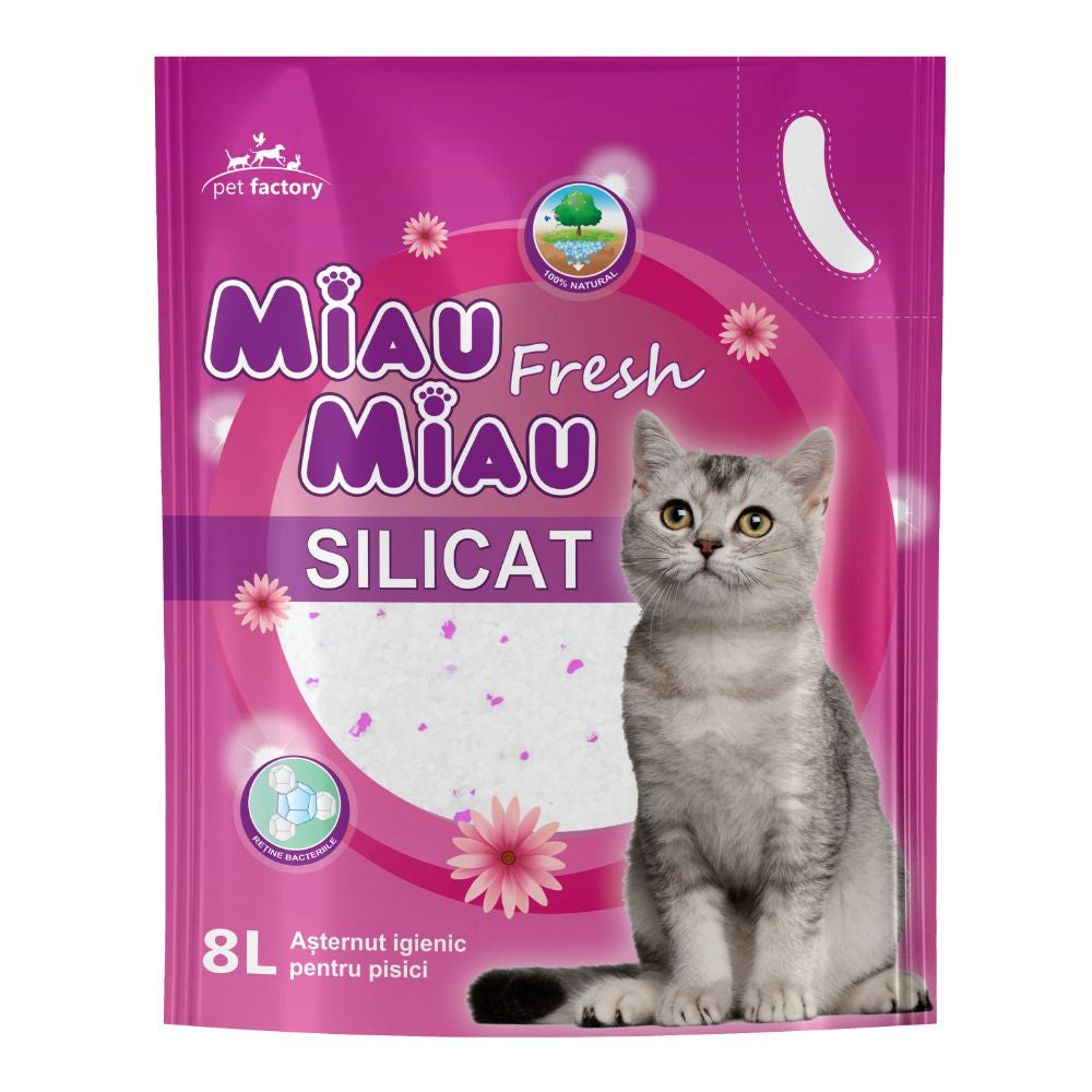 Asternut Pisici MIAU MIAU Silicat Fresh 8L