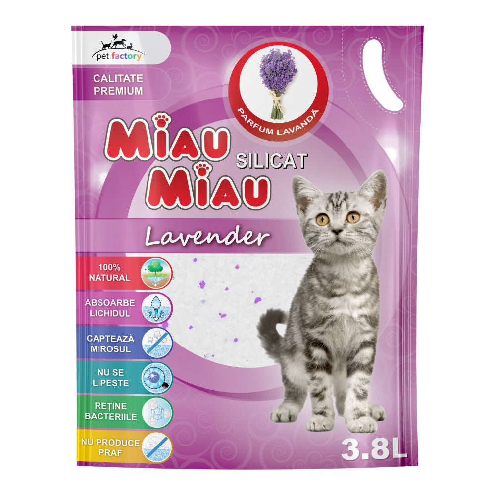 Asternut Pisici MIAU MIAU Silicat Lavanda