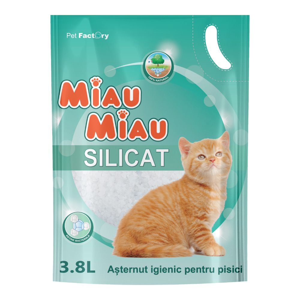 Asternut Pisici MIAU MIAU Silicat 3.8L