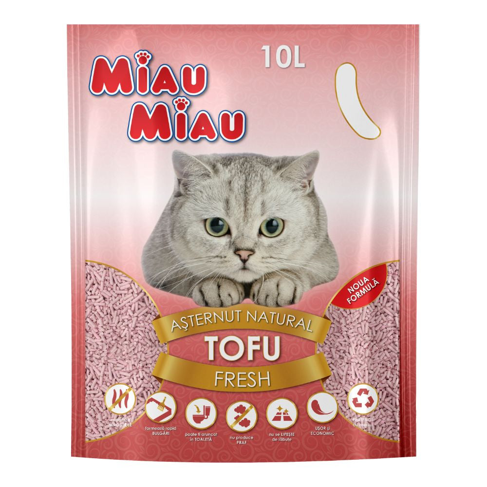 Asternut Pisici MIAU MIAU Tofu Fresh 10L