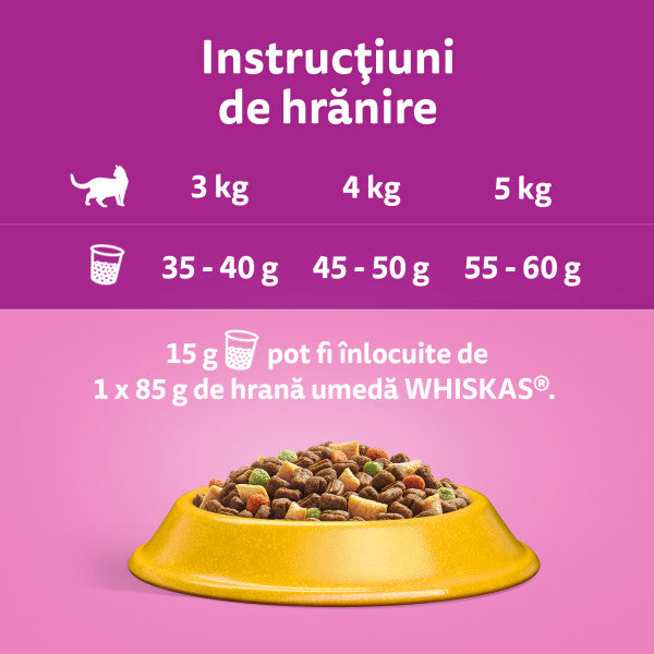 Whiskas hrana uscata pentru pisici adulte sterilizate