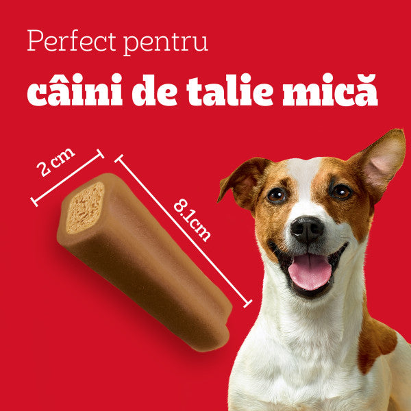 Pedigree Jumbone batoane pentru caini de talie mica, cu aroma de vita si pasare