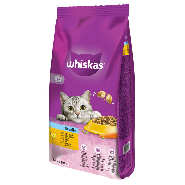 Whiskas hrana uscata pentru pisici adulte sterilizate