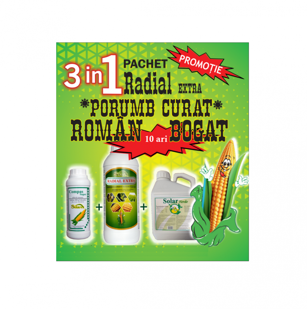 Pachet erbicidare porumb Radial Extra 10 ari