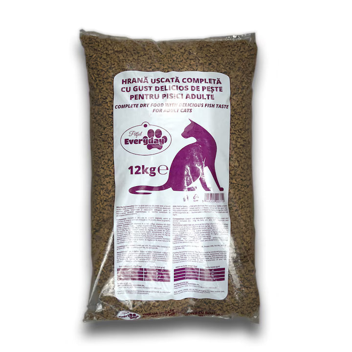 Hrana uscata pisici, Everyday Cat, cu peste, 10 kg