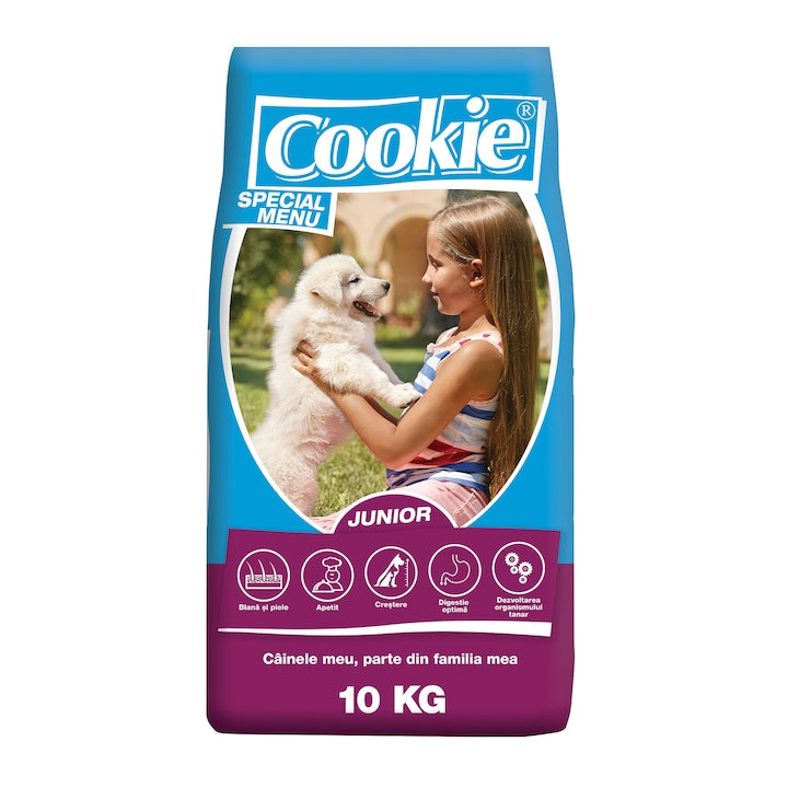 Hrana uscata pentru caini Cookie, Complete Plus Junior