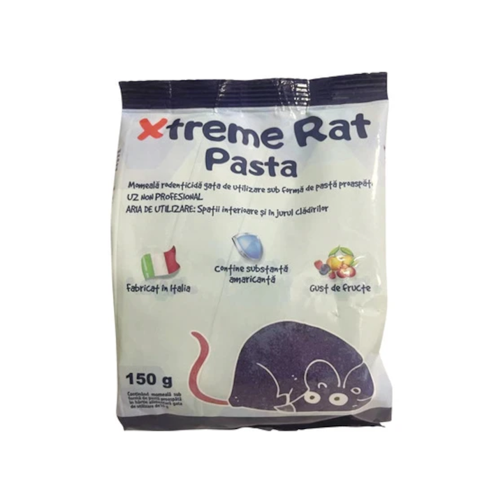 Momeala Xtreme Rat Pasta pentru soareci si sobolani, 150g