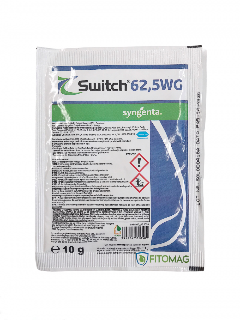 Fungicid Switch 62,5 WG, 10g