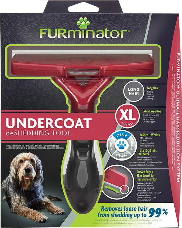 Trimmer profesional Furminator caini, blana lunga - XL