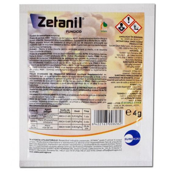 Fungicid Zetanil, 4g